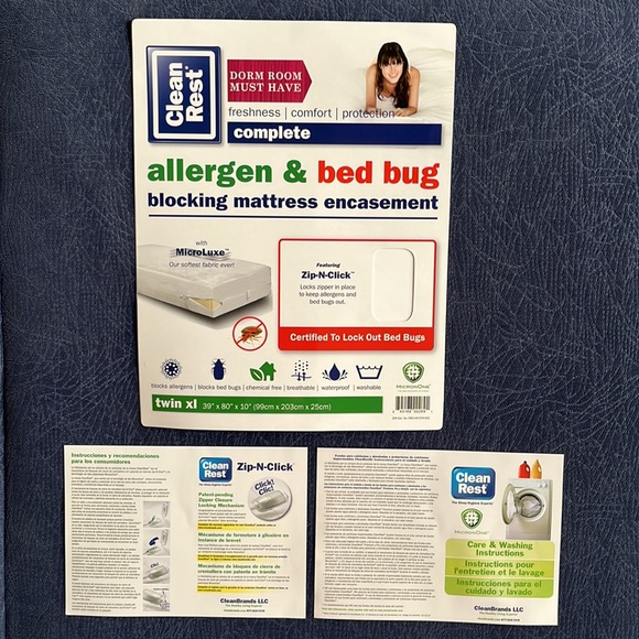CLEAN REST Allergen & Bed Bug Mattress Encasement - Picture 2 of 7